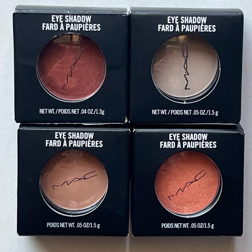 MAC Single Eyeshadows - set of 4 NEW!